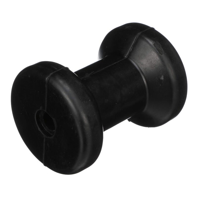 Seachoice Molded Spool Roller w/Plastic Sleeve, Black Rubber, 5 in. Wide, 5/8 in. ID Hole - Image 2